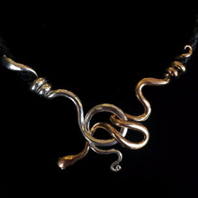 Serpente incrociato - Argento-bronzo rosa
